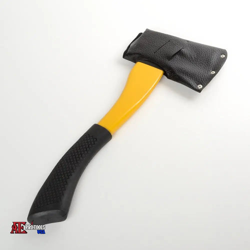 1 1/4 Lb Hatchet Forged Fiberglass Handle With Leather Sleeve