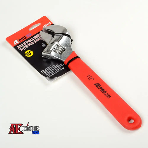 10’’ Adjustable Wrench -PVC Handle-
