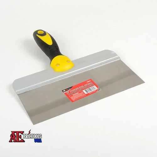 10’’ Stainless Steel Drywall Taping Knife (Soft-Grip Handle)