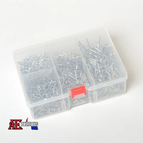 1000 pc Aluminum Blind Rivets Set (4 sizes)