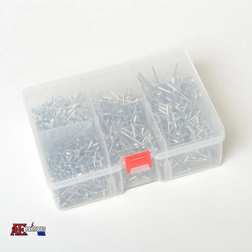 1000 pc Aluminum Blind Rivets Set (4 sizes)