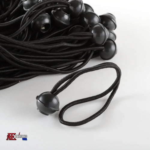 100pc 6’’ Ball Bungee Cord L.D. (Black)