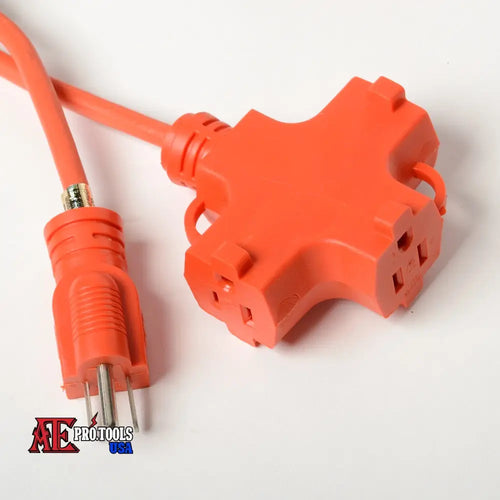 10ft 16/3 Triple Tap Extension Cord UL