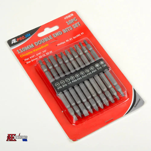 10pc 110MM Double End Bits Set