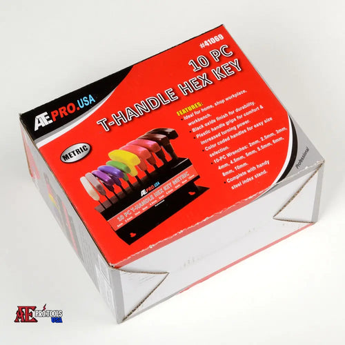 10pc T-Handle Hex Key Set -MM-